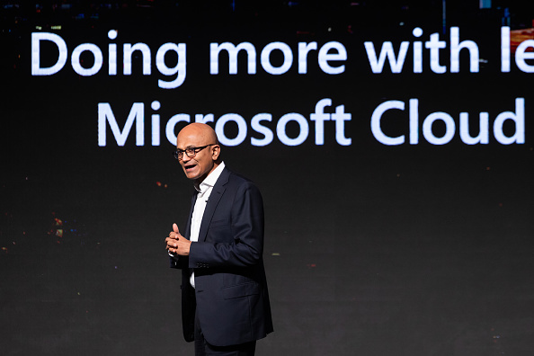 Microsoft's Nadella: AI is the 'next platform wave' for business success