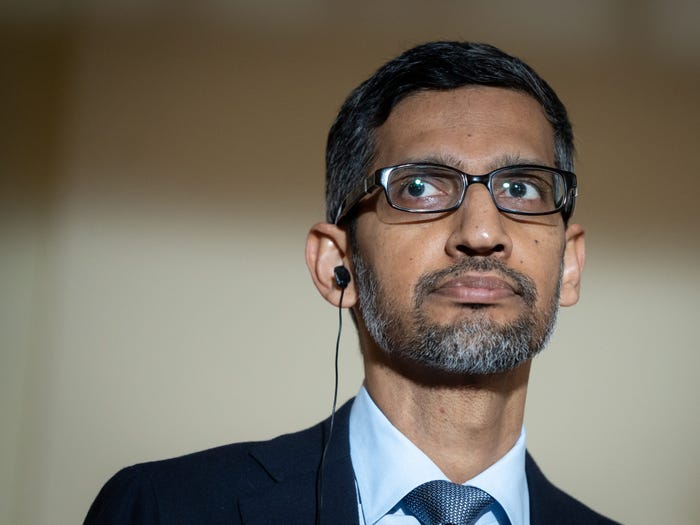 Leaked memo shows Google CEO Sundar Pichai is asking staffers for help testing its Bard AI chatbot