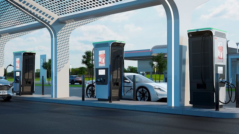 Porsche Invests in ABB’s Electric-Vehicle Charging Business