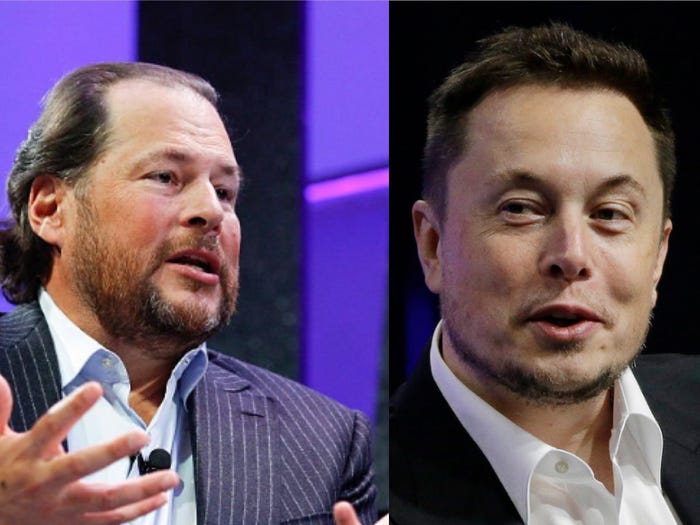 Marc Benioff says every CEO in Silicon Valley has asked themselves if they 'need to unleash their own Elon'